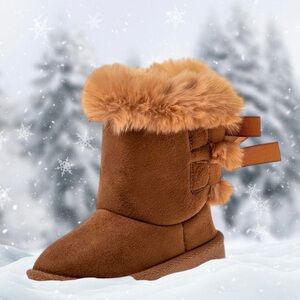 NEW Josmo Girl's Plush Soft Comfort Winter Boots Faux-Fur Warm Outdoor Non-Slip